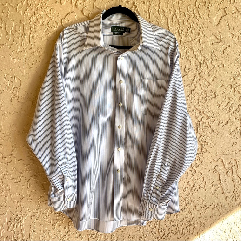 RALPH LAUREN Men's Non-Iron Button Up (17.5-34/35)